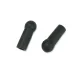 1966-76 A/B/E body Barracuda Demon Duster Dart Mopar Sunvisor Tips/Pair Black