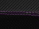 1997-2004 Corvette C5 Console Armrest PVC Carbon Fiber Cover - Purple Stitch