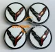 2014 - 2019 C7 Corvette Floating Center Caps (Set of 4) Custom Colors - Show Edition